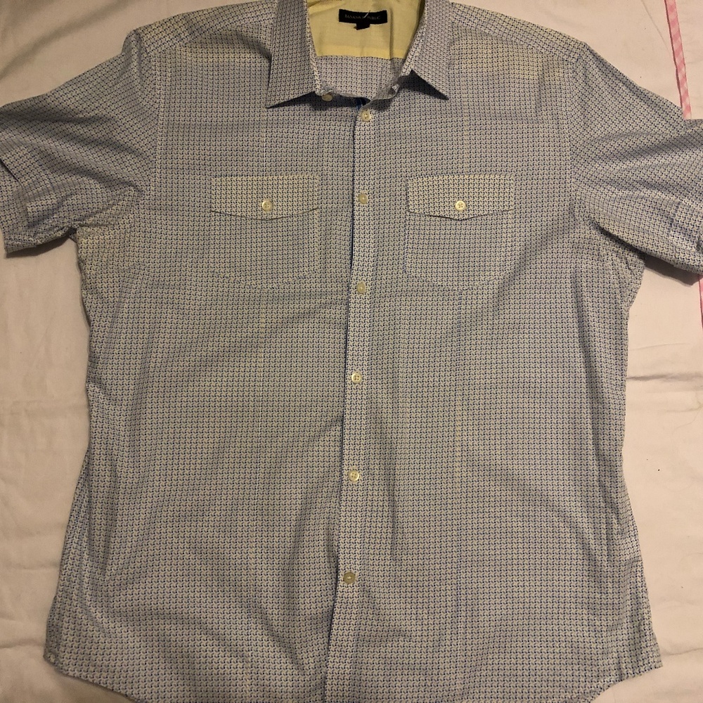 Banana Republic Mens Button Up SS Shirt